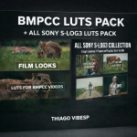 BMPCC 4K and 6K LUTs: A Comprehensive Collection Featuring 5 Cinematic Color Grading Presets + the Complete Sony S-Log LUTs Pack
